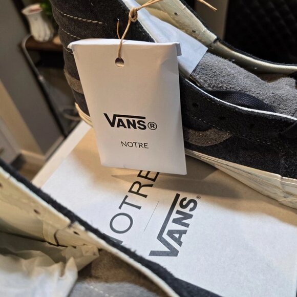 Vans x Notre Sk8 Hi Reissue 38 Lx Notre Raven Grey VN000CR0RVN MENS 11.5 NEW - Picture 4 of 8